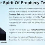 APOSTLE ~ STAN JOHNSON