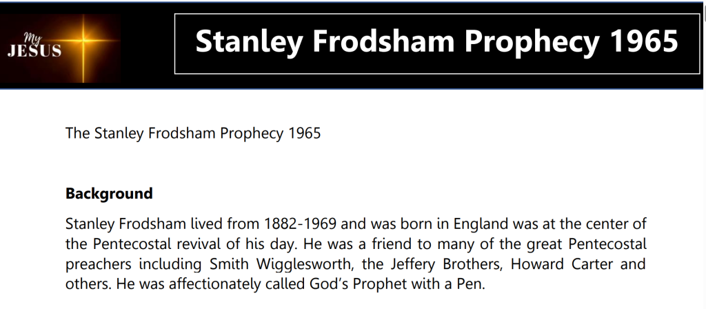 STANLEY FRODSHAM