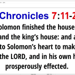 Donald Trump Reads ~ 2 Chron 7:11-22